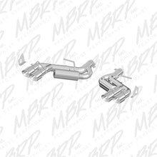 Load image into Gallery viewer, MBRP 2016-2024 Chevy Camaro 6.2L w/ NPP 3in Alum Race Dual Axle Back w/ 4in Quad Polished Tips Catback MBRP
