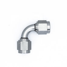 Load image into Gallery viewer, DeatschWerks 6AN Flare Female Swivel 90-Degree to 6AN Flare Female Swivel - Anodized Matte Black Fittings DeatschWerks
