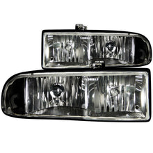 Load image into Gallery viewer, ANZO 1998-2005 Chevrolet S-10 Crystal Headlights Black Headlights ANZO

