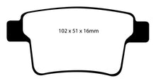 Load image into Gallery viewer, EBC 04-07 Ford Five Hundred 3.0 Yellowstuff Rear Brake Pads Brake Pads - Performance EBC   
