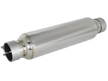 Load image into Gallery viewer, aFe MACH Force-Xp 304 Stainless Steel Resonator 2.5in Inlet/Outlet x 4in Dia x 15in Body x 19in L X Pipes aFe
