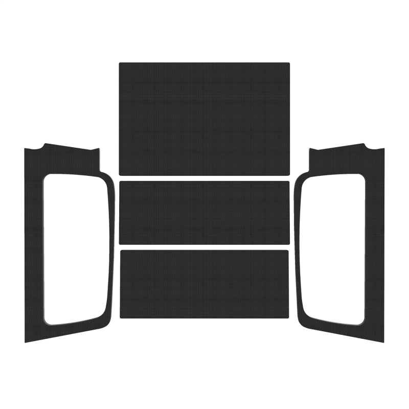 DEI 04-06 Jeep Wrangler LJ Unliminted Headliner Complete Kit - Black Hard Top Accessories DEI