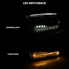 Load image into Gallery viewer, ANZO 2009-2018 Dodge Ram 1500 Projector H.L. Switchback Black Amber Headlights ANZO
