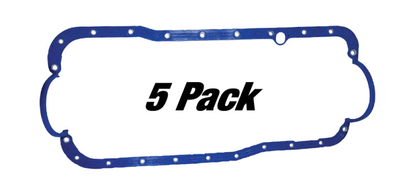 Moroso Ford 351W Late Model Oil Pan Gasket - One Piece - Reinforced Steel (5 Pack) Gasket Kits Moroso