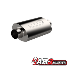 Load image into Gallery viewer, QTP 3.5in Weld-On 304SS AR3 Muffler Muffler QTP
