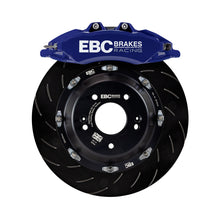 Load image into Gallery viewer, EBC Racing 92-05 BMW 3-Series E36/E46 Blue Apollo-6 Calipers 355mm Rotors Front Big Brake Kit Big Brake Kits EBC   
