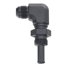 Load image into Gallery viewer, DeatschWerks 8AN Male Flare to Straight 3/8in Single Hose Barb - Anodized Matte Black Fittings DeatschWerks
