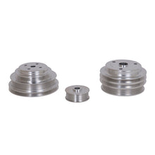Load image into Gallery viewer, BBK 85-97 GM Truck 305 350 Underdrive Pulley Kit - Lightweight CNC Billet Aluminum (3pc) Pulleys - Crank, Underdrive BBK
