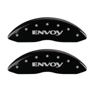 MGP 4 Caliper Covers Engraved Front & Rear Envoy Black finish silver ch Caliper Covers MGP