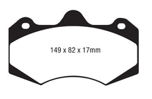 Load image into Gallery viewer, EBC AP Racing Caliper CP7040 Yellowstuff Brake Pads Brake Pads - Performance EBC   

