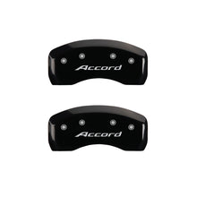 Load image into Gallery viewer, MGP 4 Caliper Covers Engraved Front Accord Engraved Rear Accord Black finish silver ch Caliper Covers MGP
