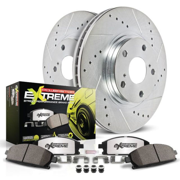 Power Stop 79-81 Pontiac Firebird Rear Z26 Street Warrior Brake Kit Brake Kits - Performance D&S PowerStop   