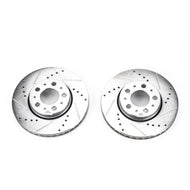 Power Stop 01-07 Volvo S60 Front Evolution Drilled & Slotted Rotors - Pair Brake Rotors - Slot & Drilled PowerStop