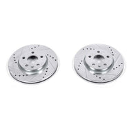 Power Stop 17-19 Chevrolet Bolt EV Front Evolution Drilled & Slotted Rotors - Pair Brake Rotors - Slot & Drilled PowerStop