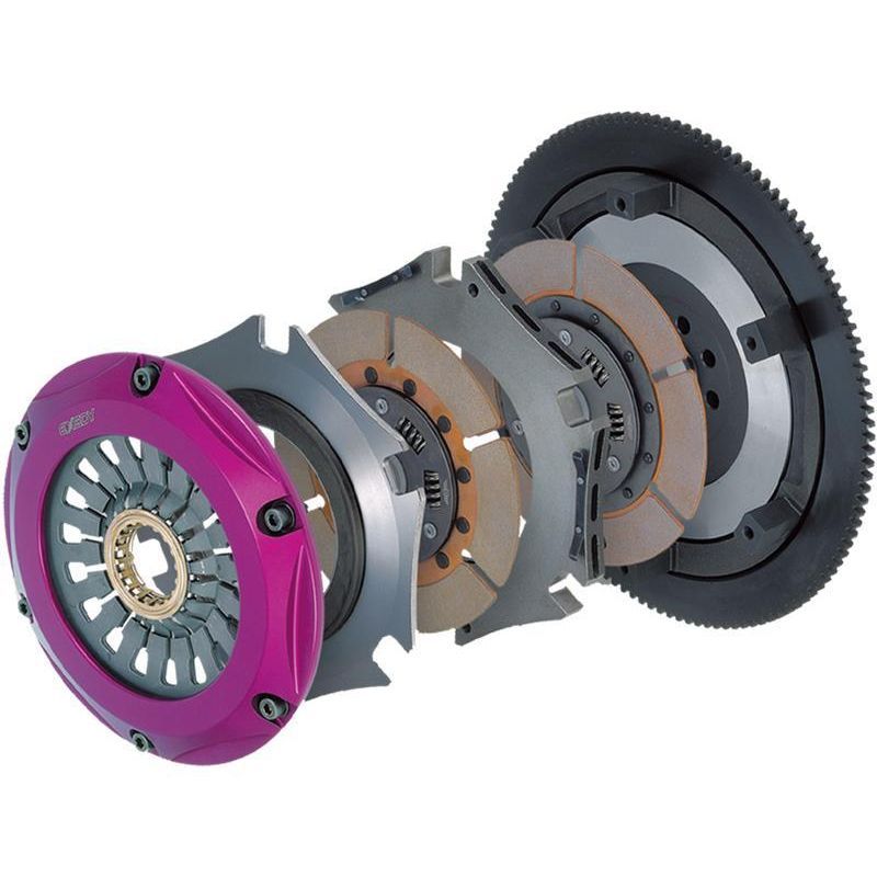 Exedy 2003-2007 Infiniti G35 V6 Hyper Twin Cerametallic Clutch Sprung Center Disc Push Type Cover Clutch Kits - Multi Exedy