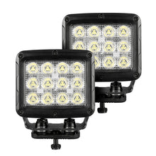 Load image into Gallery viewer, Go Rhino Xplor Bright Series Rectangle SingleLED Spot Light Kit (Surface Mount) 5in. - Blk (Pair) Light Bars &amp; Cubes Go Rhino   
