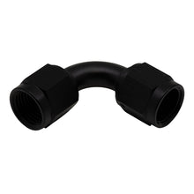Load image into Gallery viewer, DeatschWerks 6AN Flare Female Swivel 90-Degree to 6AN Flare Female Swivel - Anodized Matte Black Fittings DeatschWerks
