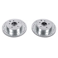 Power Stop 93-97 Infiniti J30 Rear Evolution Drilled & Slotted Rotors - Pair Brake Rotors - Slot & Drilled PowerStop   