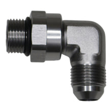Load image into Gallery viewer, DeatschWerks 8AN ORB Male Swivel to 8AN Male Flare 90-Degree Fitting - Anodized DW Titanium Fittings DeatschWerks
