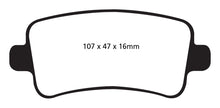 Load image into Gallery viewer, EBC 10+ Buick Allure (Canada) 3.0 Yellowstuff Rear Brake Pads Brake Pads - Performance EBC   
