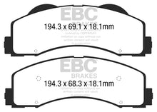 Load image into Gallery viewer, EBC 15+ Ford F150 2.7 Twin Turbo (2WD) Greenstuff Front Brake Pads Brake Pads - Performance EBC
