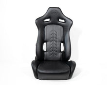 Load image into Gallery viewer, NRG Reclinable Sport Seats (Pair) The Arrow Black Vinyl w/ Pressed NRG logo w/ Black Stitch Reclineable Seats NRG
