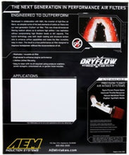 Load image into Gallery viewer, AEM 07-10 Toyota Tundra/Sequoia/Land Cruiser DryFlow Air Filter Air Filters - Drop In AEM Induction
