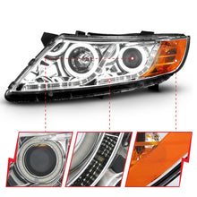 Load image into Gallery viewer, ANZO 2011-2013 Kia Optima Projector Headlights w/ Halo Chrome (CCFL) Headlights ANZO
