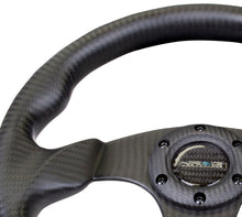 Load image into Gallery viewer, NRG Carbon Fiber Steering Wheel (320mm) Flat Bottom Matte Black Carbon Steering Wheels NRG
