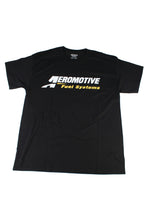 Load image into Gallery viewer, Aeromotive Logo T-Shirt (Black) - Large Apparel Aeromotive   
