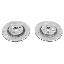 Load image into Gallery viewer, Power Stop 06-08 Jaguar S-Type Rear Evolution Drilled &amp; Slotted Rotors - Pair Brake Rotors - Slot &amp; Drilled PowerStop
