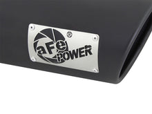 Load image into Gallery viewer, aFe MACHForce XP 3in Inlet x 4in Outlet x 9in Length Clamp-On Black Tip Catback aFe
