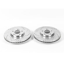 Load image into Gallery viewer, Power Stop 13-18 Hyundai Santa Fe Front Evolution Drilled &amp; Slotted Rotors - Pair Brake Rotors - Slot &amp; Drilled PowerStop   
