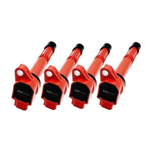 Load image into Gallery viewer, BLOX Honda K-Series Coil Pack Set of 4 - Red Ignition Coils BLOX Racing
