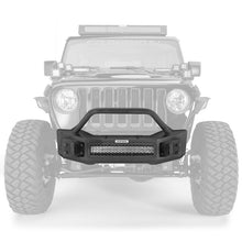 Load image into Gallery viewer, Go Rhino 07-20 Jeep Wrangler JL/JLU/JK/JKU/Gladiator JT Rockline Front Stubby Bumper w/ Overrider Bumpers - Steel Go Rhino

