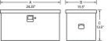 Load image into Gallery viewer, Tradesman Steel Job Site Box/Chest (Light Duty/Small) (24in.) - White Truck Boxes &amp; Storage Tradesman

