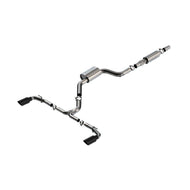 Borla 22-23 Volkswagen Golf GTI 2.0L AT/MT 3inch S-Type Cat-Back Exhaust - 4in Black Chrome Tips Catback Borla