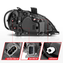 Load image into Gallery viewer, ANZO 2002-2014 Freightliner M2 LED Crystal Headlights Black Housing w/ Clear Lens (Pair) Headlights ANZO
