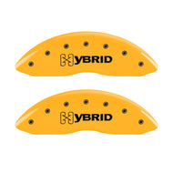 MGP 4 Caliper Covers Engraved F & R Gm Style/Hybrid Yellow Finish Black Char 2002 GMC Sierra 1500 Caliper Covers MGP