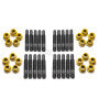 Load image into Gallery viewer, APEX PORSCHE MSI RACING M14X1.5MM WHEEL STUD KIT - YELLOW LUG NUTS Wheels Apex Default Title

