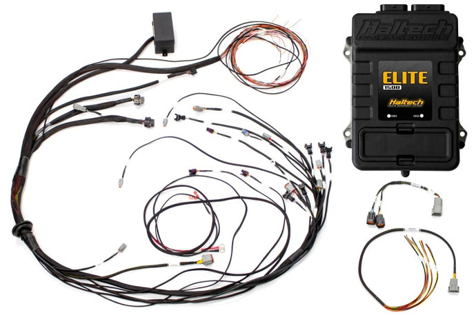 Haltech Elite 1500 Terminated Harness ECU Kit w/ Square EV1 Injector Connectors Programmers & Tuners Haltech
