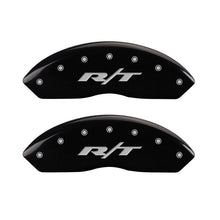 Load image into Gallery viewer, MGP 4 Caliper Covers Engraved Front &amp; Rear RT Black finish silver ch Caliper Covers MGP
