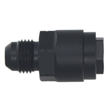 Load image into Gallery viewer, DeatschWerks 6AN Male Flare to 1/4in Female EFI Quick Connect Adapter - Anodized Matte Black Fuel Components Misc DeatschWerks

