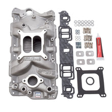 Load image into Gallery viewer, Edelbrock Manifold w/ Installation Kit Performer Eps SBC 1957-1986 Natural Finish Intake Manifolds Edelbrock
