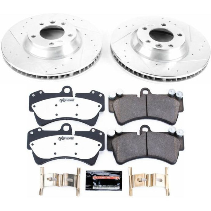 Power Stop 07-15 Audi Q7 Front Z26 Street Warrior Brake Kit Brake Kits - Performance D&S PowerStop   