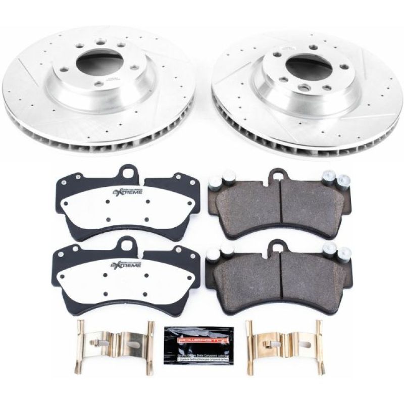 Power Stop 07-15 Audi Q7 Front Z26 Street Warrior Brake Kit Brake Kits - Performance D&S PowerStop   