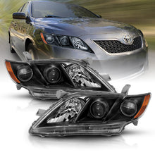 Load image into Gallery viewer, ANZO 2007-2009 Toyota Camry Projector Headlight Black Amber Headlights ANZO
