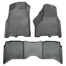 Load image into Gallery viewer, Husky Liners 2012 Dodge Ram 1500/2500/3500 Crew Cab WeatherBeater Combo Gray Floor Liners Floor Mats - Rubber Husky Liners

