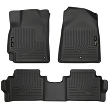 Load image into Gallery viewer, Husky Liners 2017 Hyundai Elantra Weatherbeater Black Front and Second Row Floor Liners Floor Mats - Rubber Husky Liners
