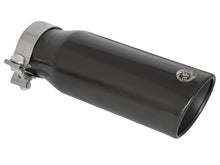 Load image into Gallery viewer, aFe MACH Force-Xp 409 Stainless Steel Clamp-on Exhaust Tip 3in Inlet 4in Outlet - Black Tips aFe
